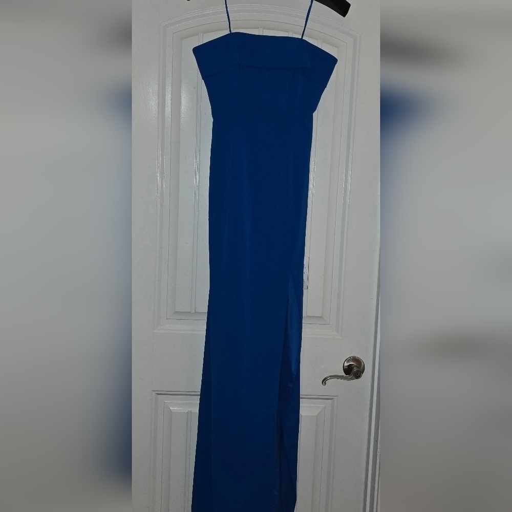 Jay Godfrey Cobalt Blue Strapless Dress